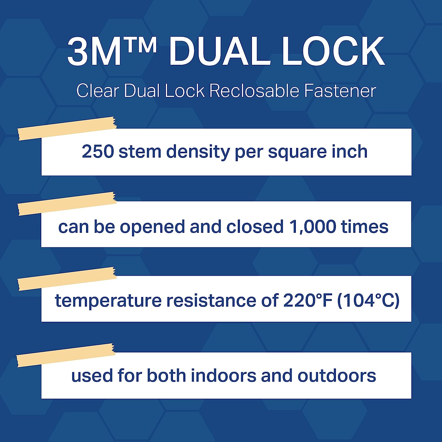 3M Dual Lock Type 400 Tape - per Foot