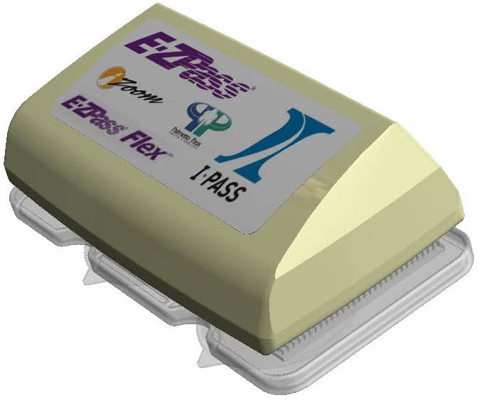 EZ Pass-Mate™ Clear Toll Pass Holder for ALL E-ZPass, I-Pass, NC QuickPass,  Palmetto Pass & more. Sturdy and Compact. Made in USA