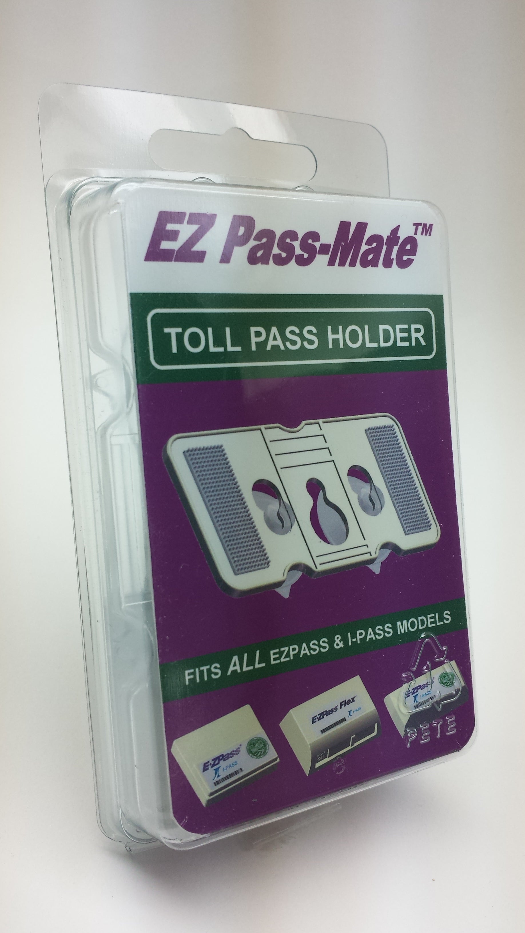 JL Safety EZ Pass-Mate Black Holder for E-ZPass Flex and Standard