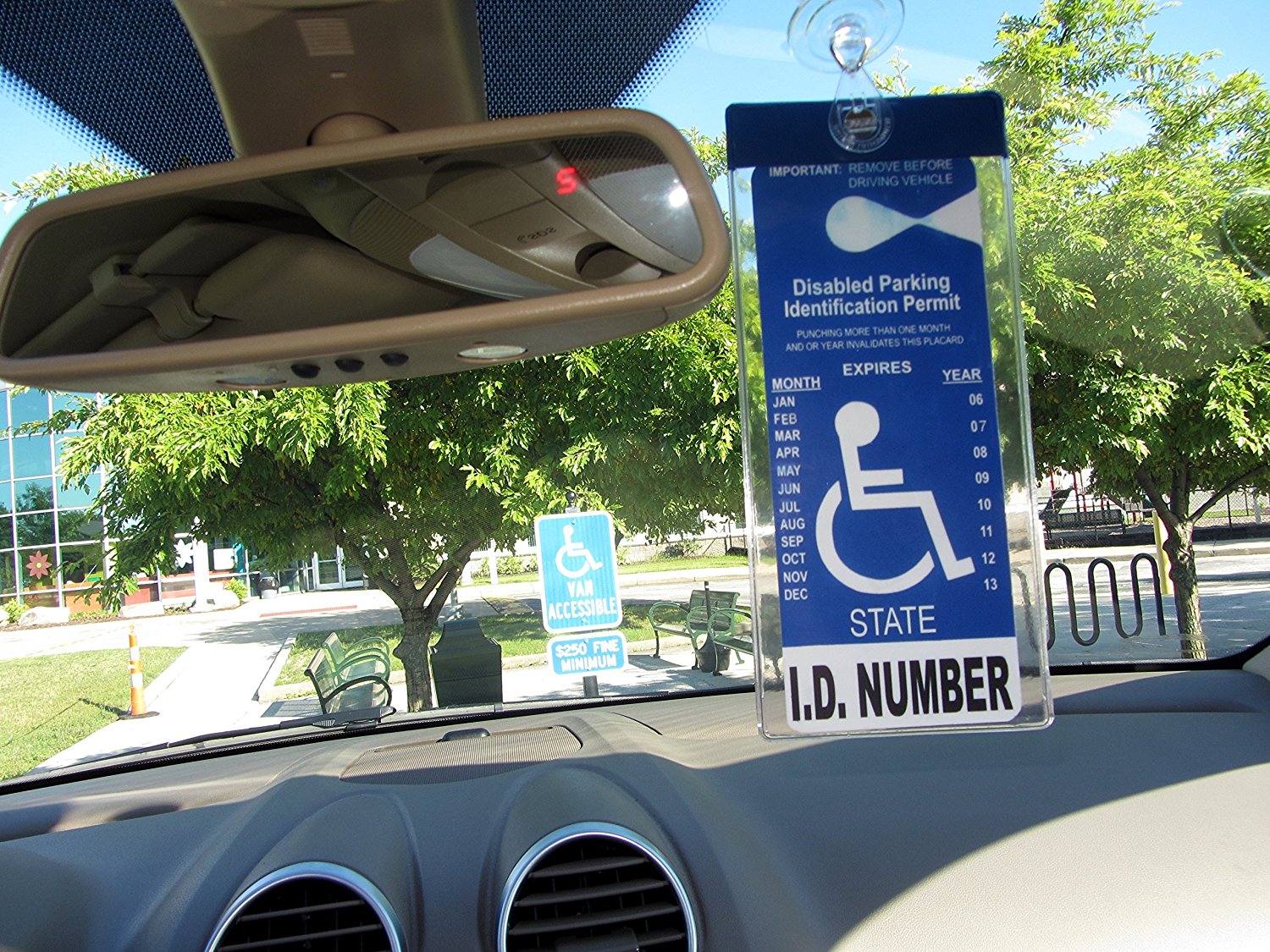 Australian Made Disability Parking Permit Holder for Windscreen with  Suction Cup