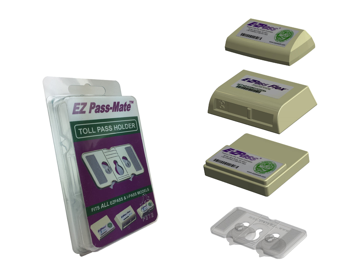 JL Safety EZ Pass-Port - Indestructible Holder Fits Mini and Old Size EZ Pass (
